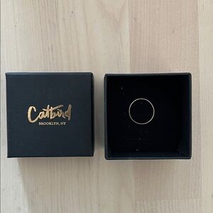 Catbird Thin Gold First Knuckle Ring size 3.5